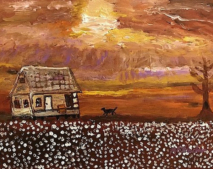 Black Dog Mississippi Print as featured in Natchez Magazine size  14 x 11