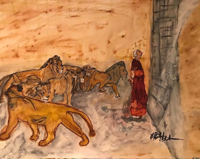 Watercolor Print "The Man With The Extraordinary Spirit". Signed and numbered print