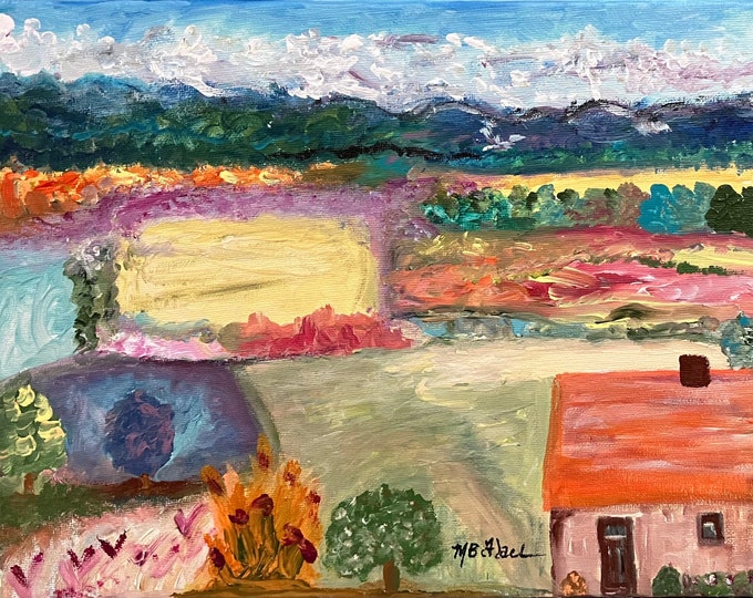 Meadows and Mountains in Color. ORIGINAL SOLD!Prints in 14x11 signed and numbered available!