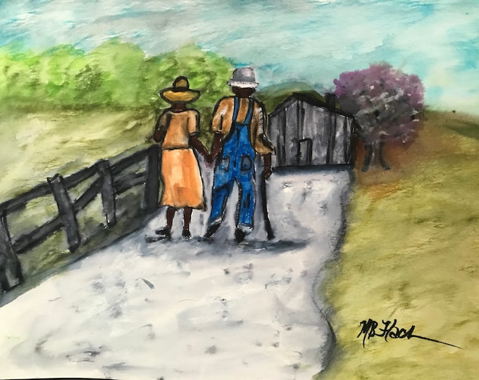 Sold Original Watercolor "Still in Love". Now available in prints!