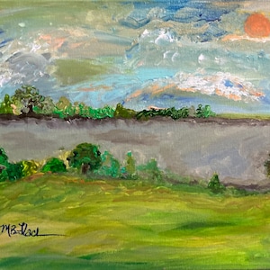 Summer on The Mighty Mississippi. Original Sold, Prints Available.!