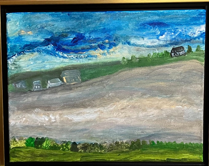 The Mighty Mississippi above Natchez. Original sold