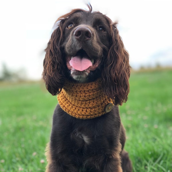 Dog snood scarf - All Colours - snood - Handmade crochet dog and adult accessory