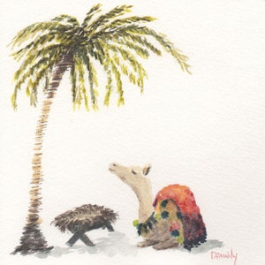 Camel Print / Nativity Print / Nativity Wall Art / DIGITAL Download / INSTANT Download