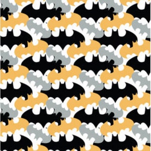 DC Comics Batman Retro Camo Cotton Fabric