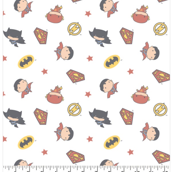 DC Comics Muslin Fabric Boy Heroes Toss, Batman, The Flash, Superman