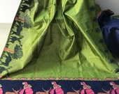 FREE SHIPPING_Ethnic Green Banglori Raw Silk Saree With Kalamkari Wooven Pallu With Plain Contrast Blouse Wedding Wear Indian Women Sari