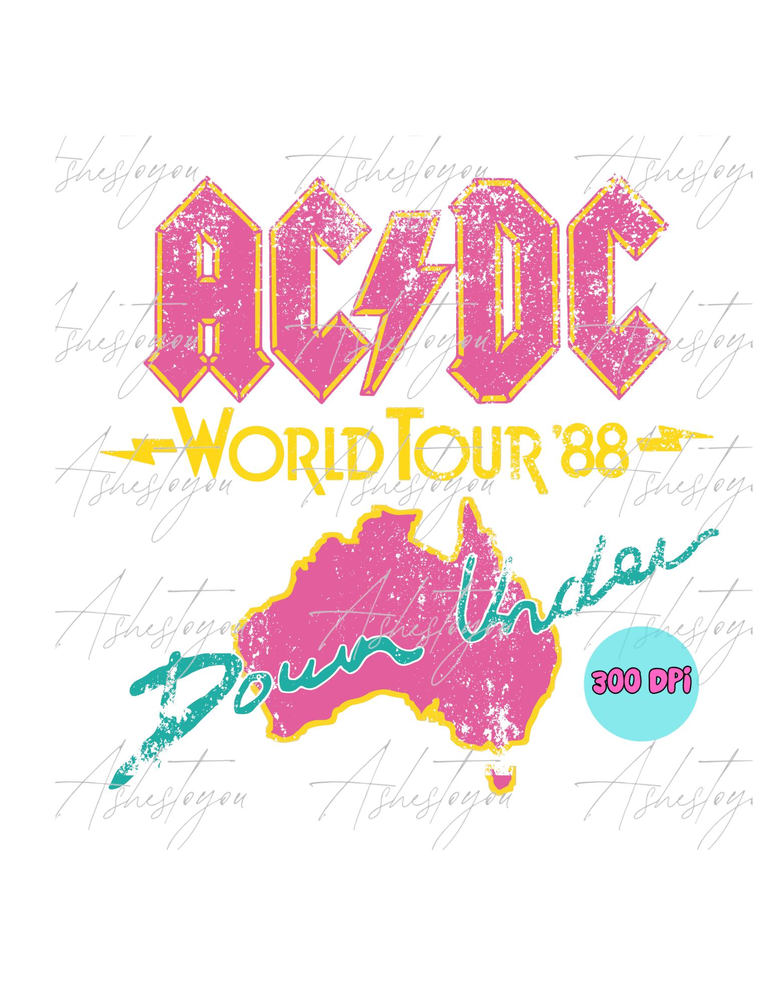 Acdc Tour Png - Etsy