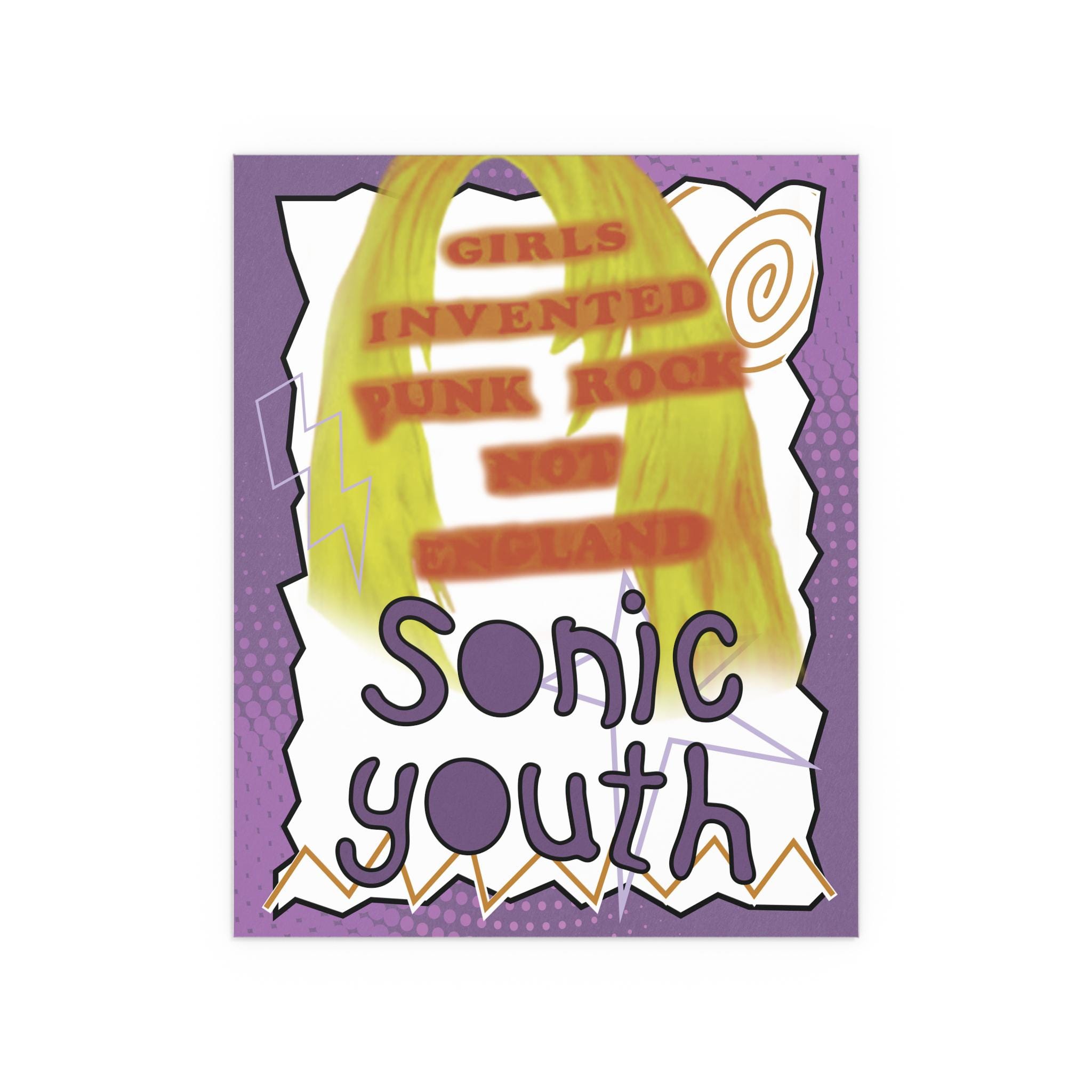 Sonic youth 90s vintage poster kozik フランクコジック