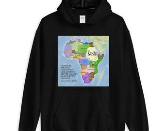 Classic Africa Hoodie/ Africa/Black History/ Urban Fashion/ Black Power/ Afrocentric/ Designer Hoodie/ African Hoodie/ Black History Month