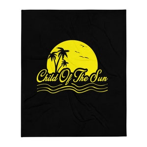 Child Of The Sun Throw Blanket 50x60/ Blanket/ Home Decor/ Black Lives Matter/ Black Owned/ Bedding/ Throw Blanket/ Home/ Kemet
