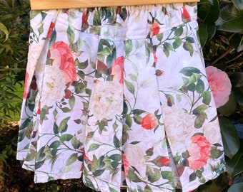 Girls Floral Rose Skirt Size 10