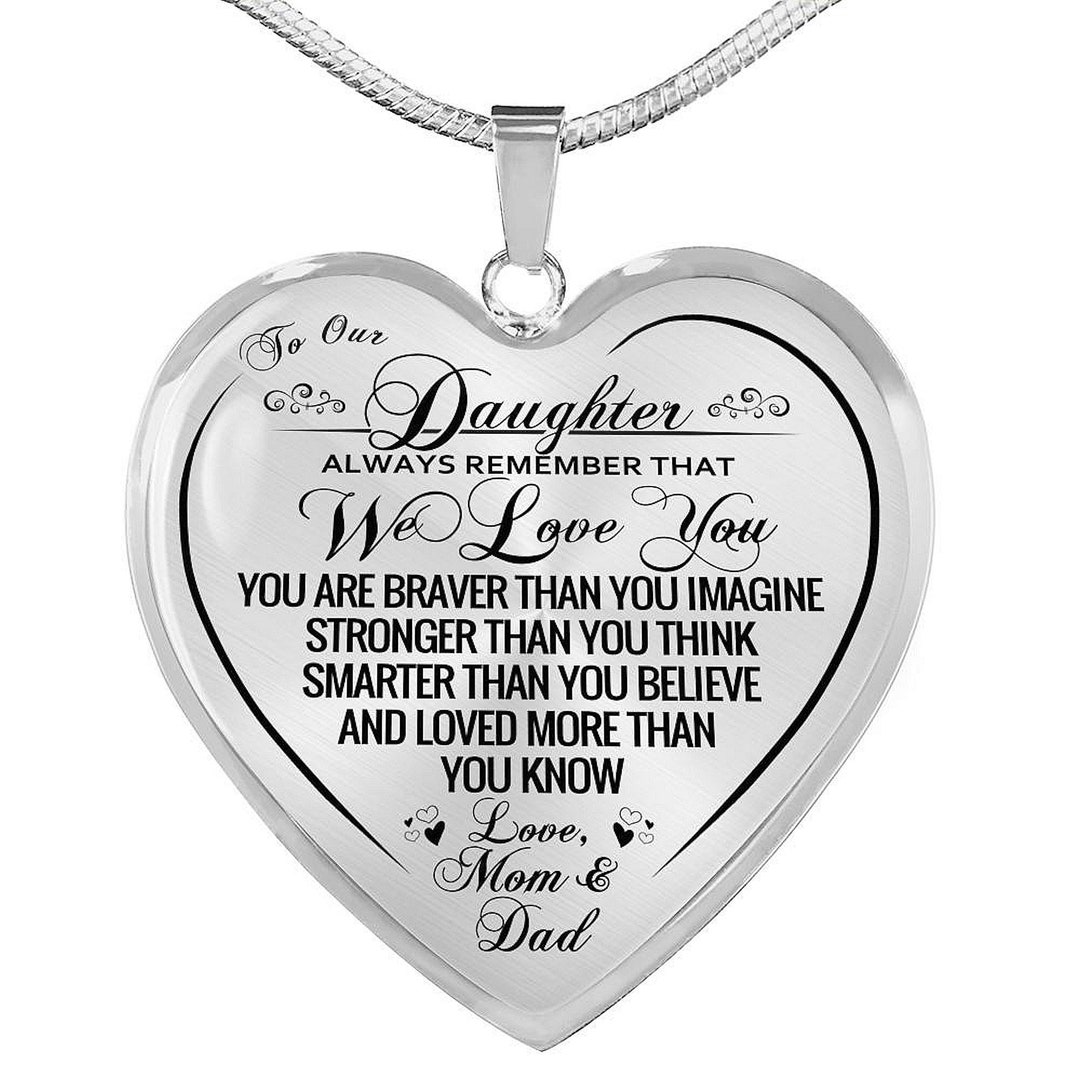 To Our Daughter Necklace, Daughter Gift From Mom and Dad, Daughter ...