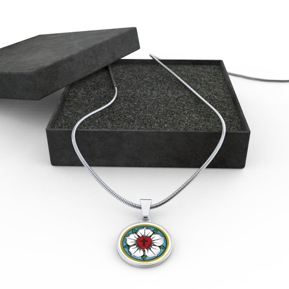 Luther Rose Pendant Necklace Lutheran 