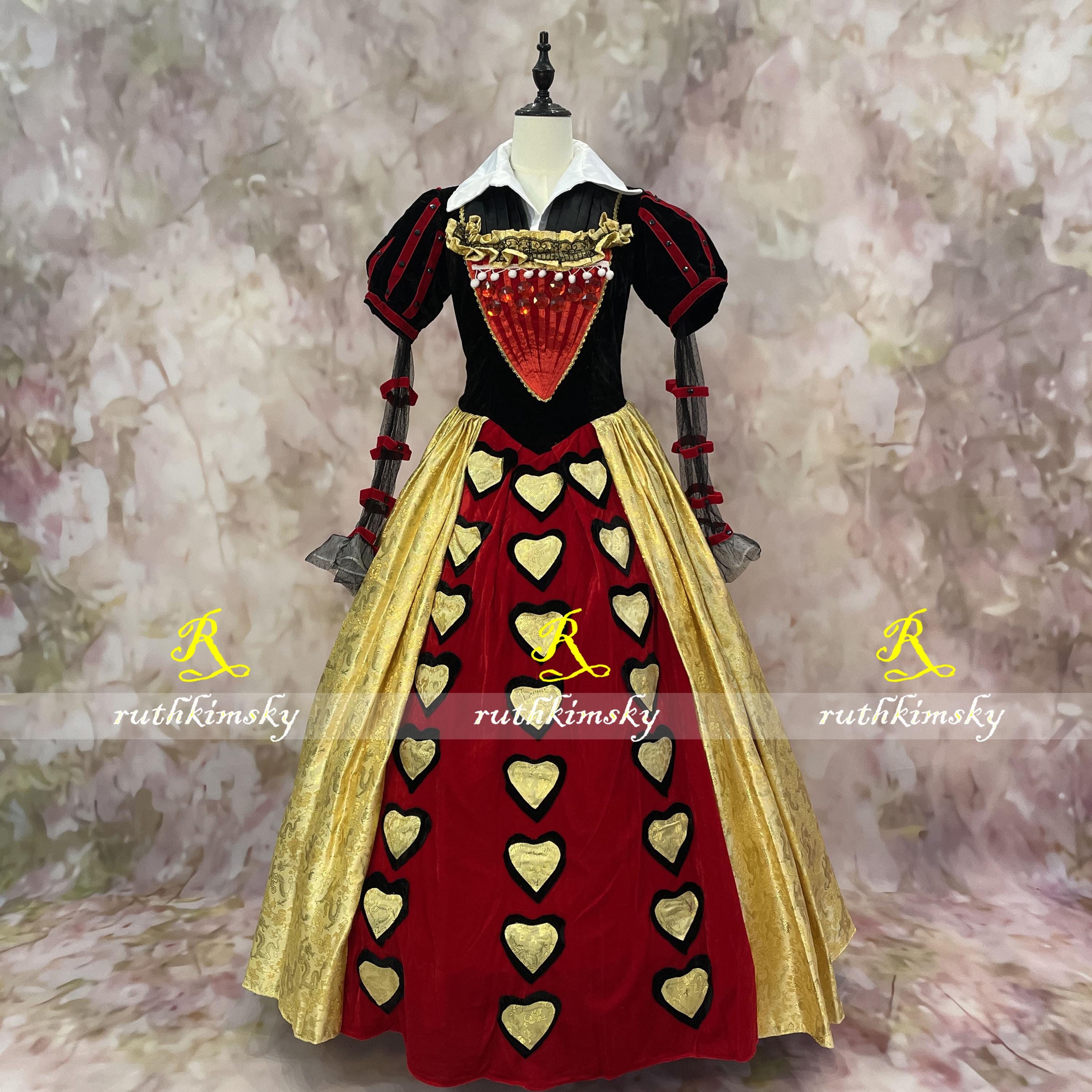 green emerald velvet dress Alice in Wonderland Dress – Pure Magic main image 1