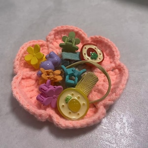 Crochet Petal Charming Coaster Pattern Pink Flower Crochet Pattern Flower Crochet Coasters Pattern - How to Crochet Carnation Coaster PDF