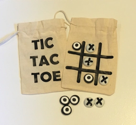Tic Tac Toe Game In A Bag Etsy Tic Tac Toe Game In A Bag Etsy