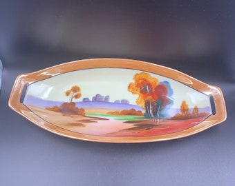 1930s Chikaramachi Lusterware Oval Serving Dish (04/21)