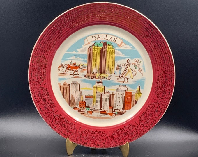 Vintage Dallas Plate by Sanders Mfg Co. 0621 Etsy