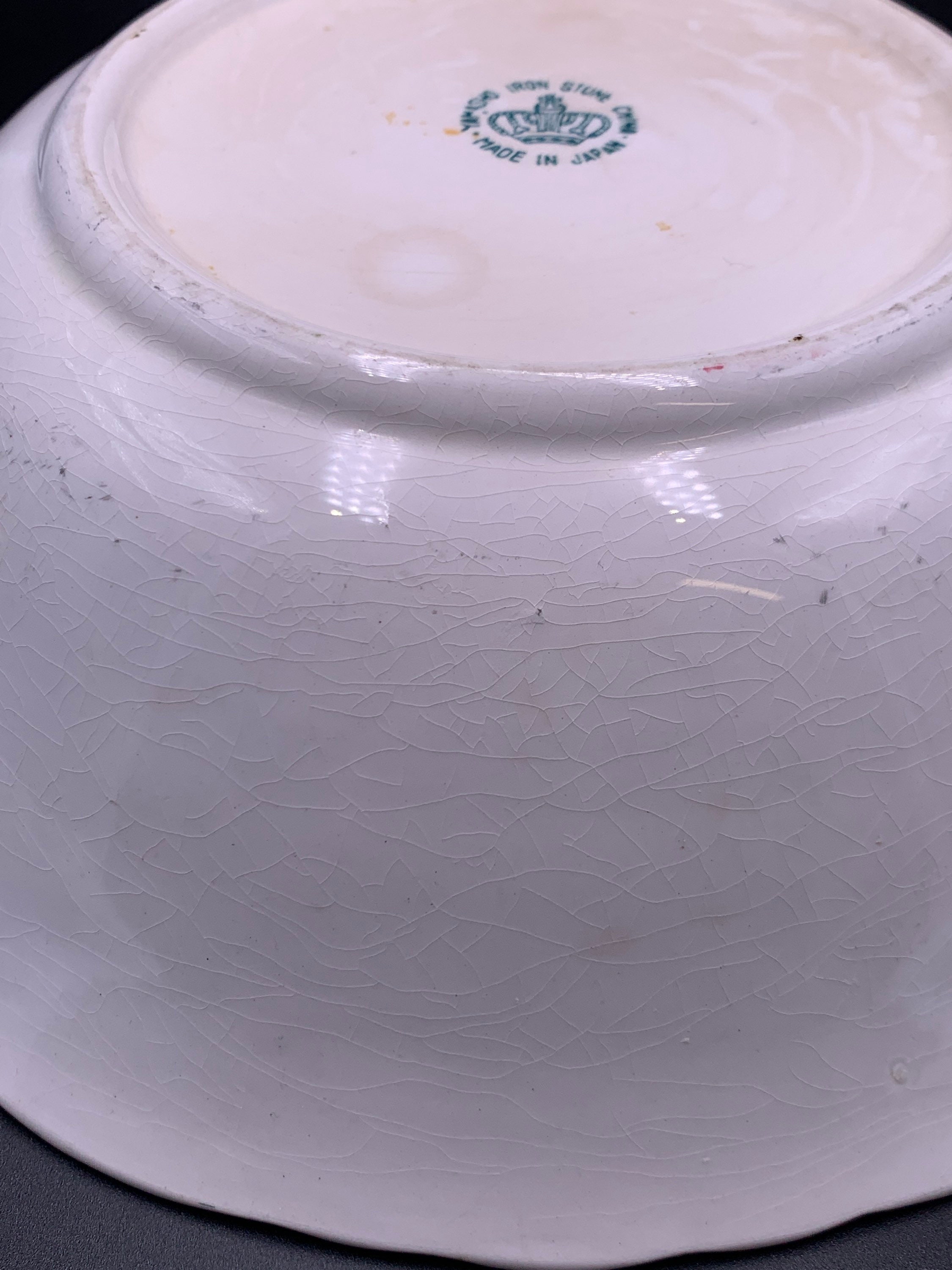 Yamasho Ironstone China Serving Bowl 0121 Etsy