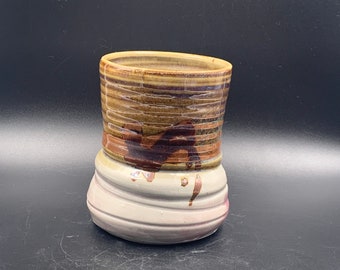 Glazed Earthtone Pottery Mug (0621)