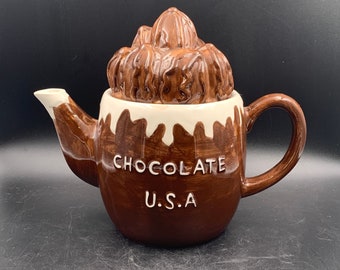 Vintage Panware Ceramic Chocolate Pot (0722)