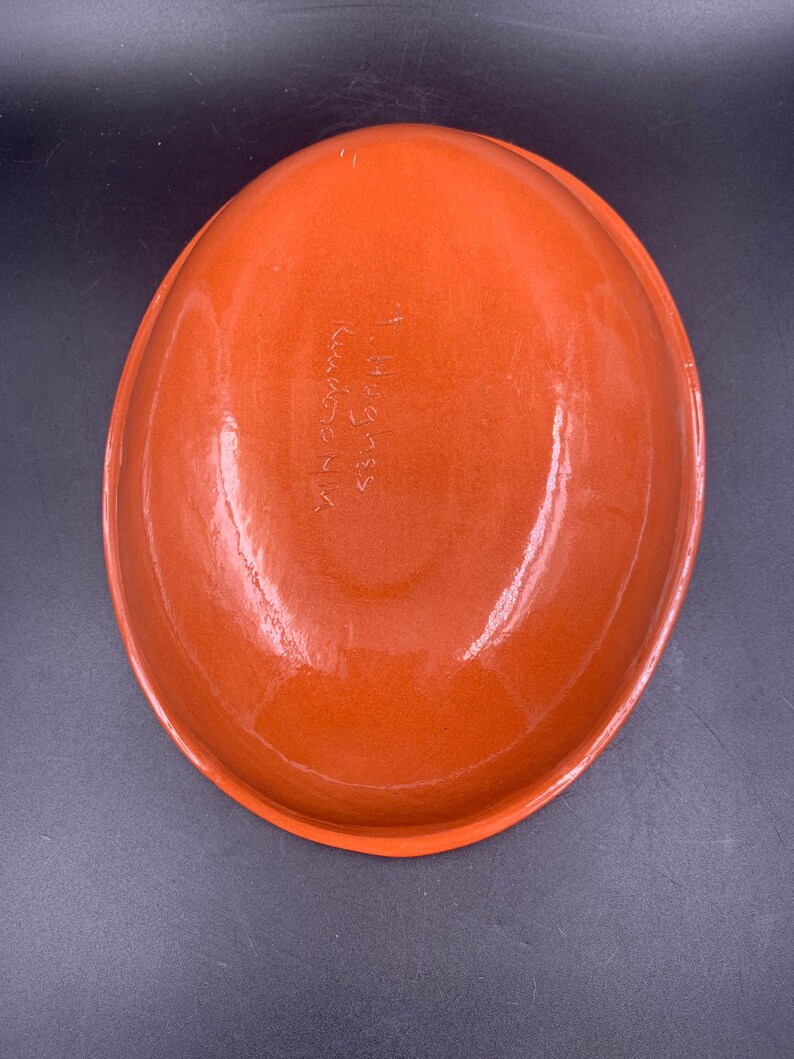 Vintage Ruidoso Handmade Pottery Oval Bowl Signed by Artist Etsy