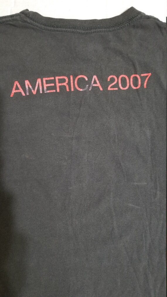 Vtg Morrissey 2007 usa grey extra large tour shirt - image 4