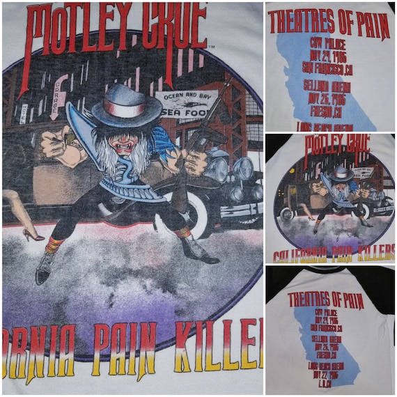 Motley Crue California Killers Pain Toyr 1985