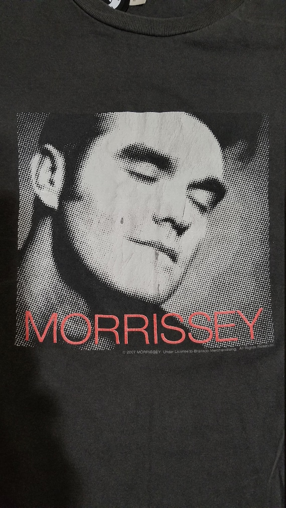 Vtg Morrissey 2007 usa grey extra large tour shirt - image 1