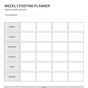Social Media Planner (DOWNLOAD)