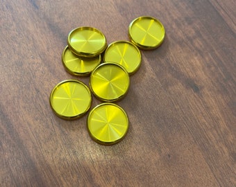 Metallic Gold 1-inch Discs