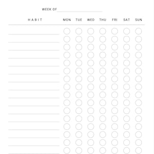 Habit Tracker (PRINTED)