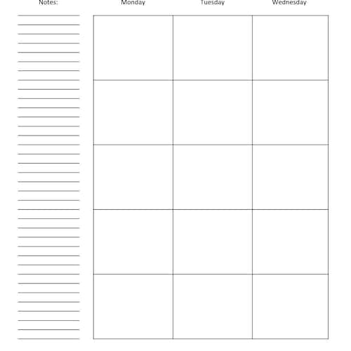 Monthly Calendar on Two Pages DOWNLOAD - Etsy
