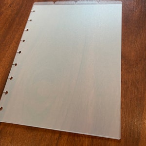 Disc Bound Frosted Top Tabs