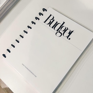 SPECIAL ORDER: Budget Planner (Undated) with gold discs and black cover