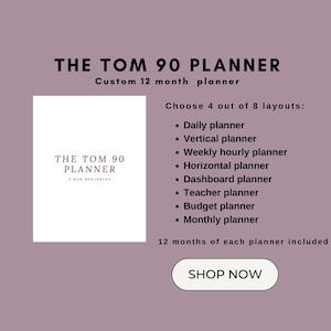 TOM 90 Planner - 12 months