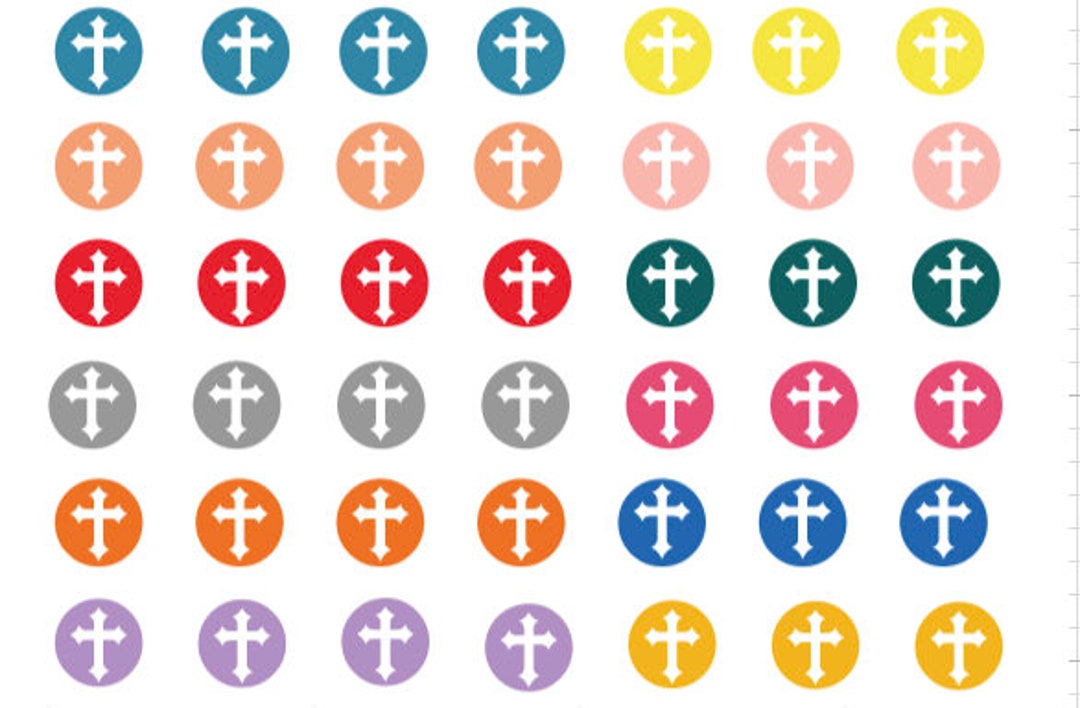 Cross Stickers - Etsy