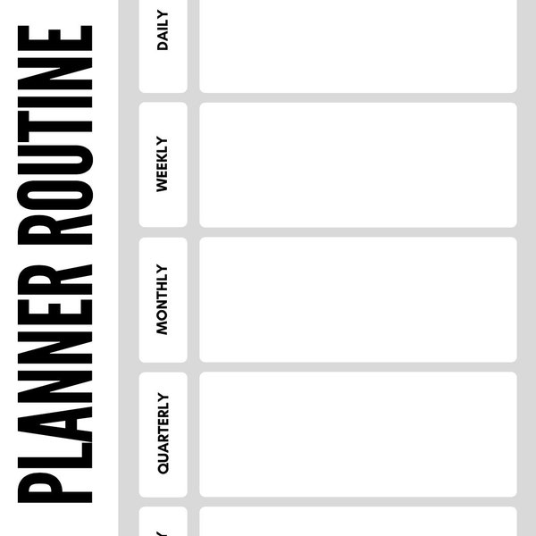 Planner Routine (DOWNLOAD)