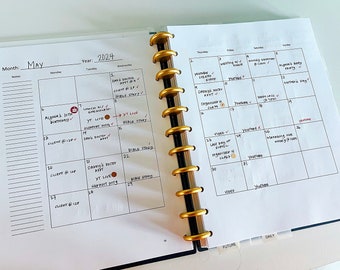 TOM 90 CUSTOM Planner - 6 SECTIONS (3 month planner)