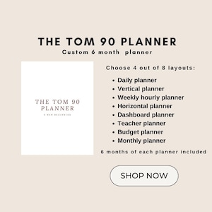 TOM 90 Planner - 6 months
