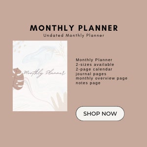 Monthly Planner (DOWNLOAD)
