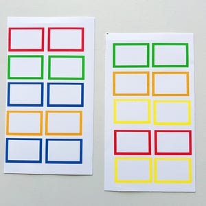 Colorful Box Stickers - Mid-Size