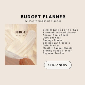 Budget Weekly Undated Planner