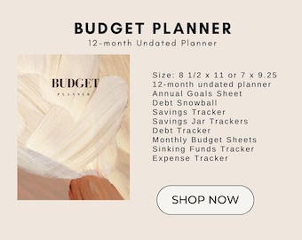 Budget Weekly Undated Planner