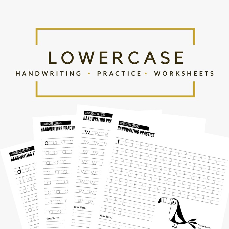 Printable Lowercase Letter Worksheet for Handwriting Practice