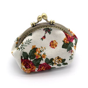 Handmade Printed Coin Purse Vintage Pouch Buckle Clutch Bag - Etsy
