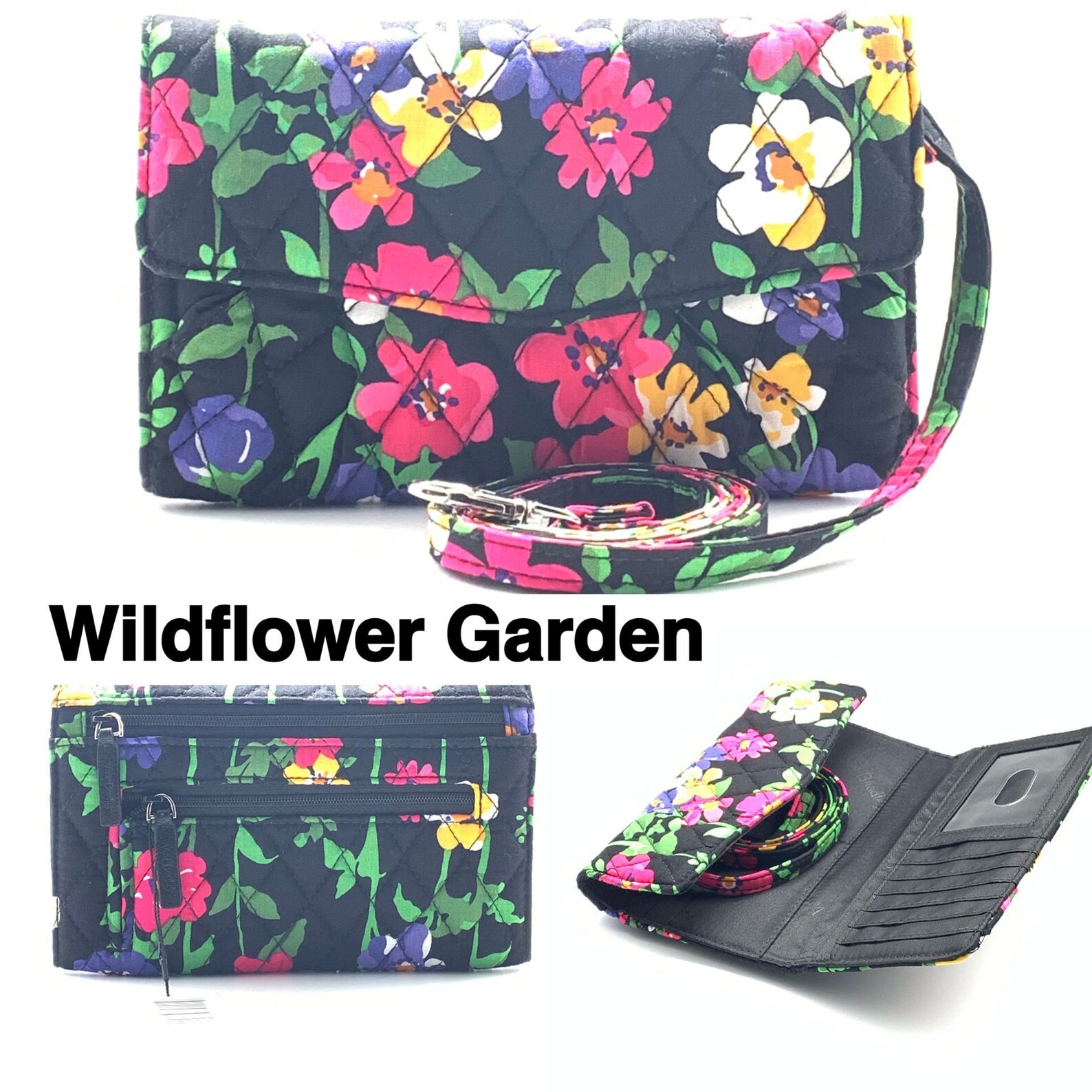 Vera Bradley Strap Wallet Crossbody Bag Multi Pattern Etsy