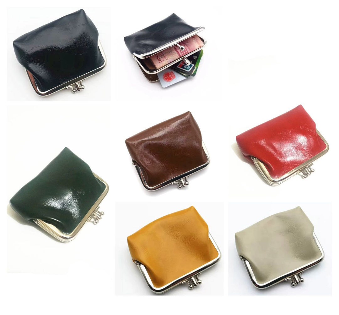 Genuine Pu Leather Women Kiss Kiss Coin Purse Change Purse Wallets for ...