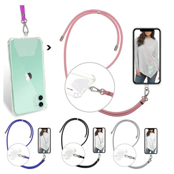 Cell Phone Lanyard with Adjustable Detachable Neckstrap and Phone Tether with All Smartphones Multi-Color - Perfect Gift